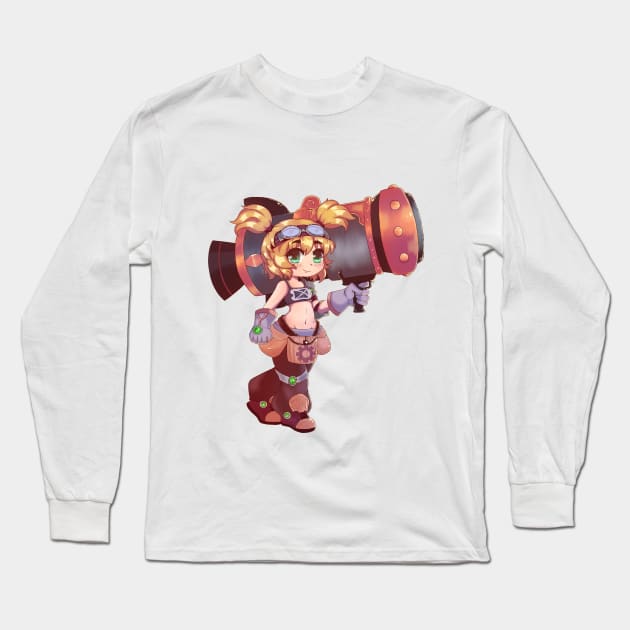 Chica manga Drawing Long Sleeve T-Shirt by Crystalmoonn